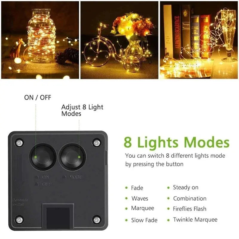 LED Solar Fairy String Lights for Outdoor Garden