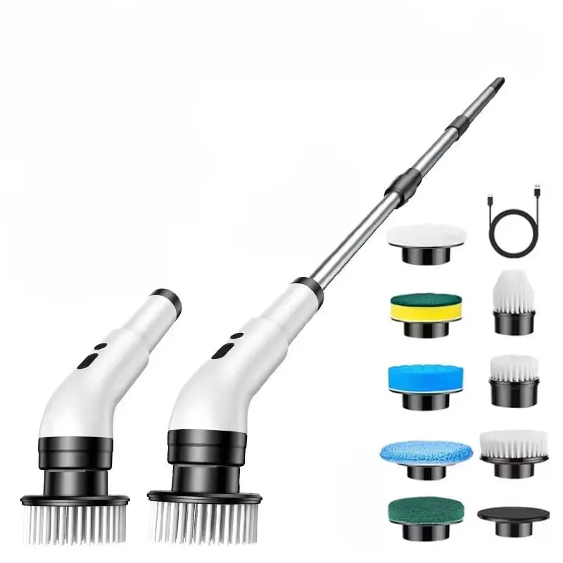Wireless 9-in-1 Electric Cleaning Brush with Telescopic Handle