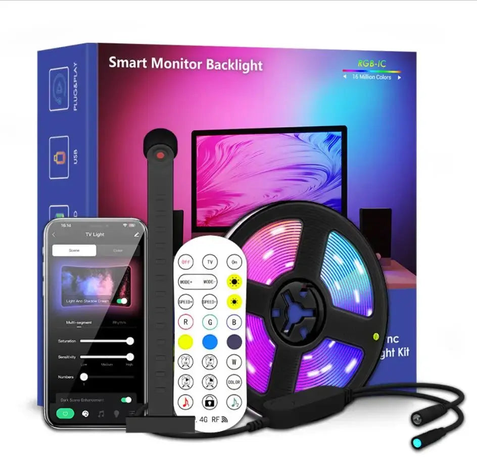 LED TV Backlight Strip with Camera App Control and Music Sync