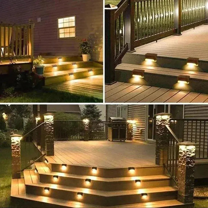 Outdoor Waterproof LED Solar Deck Lights - 4 to 32 Pack for Patios, Stairs, Railings, and Pathways