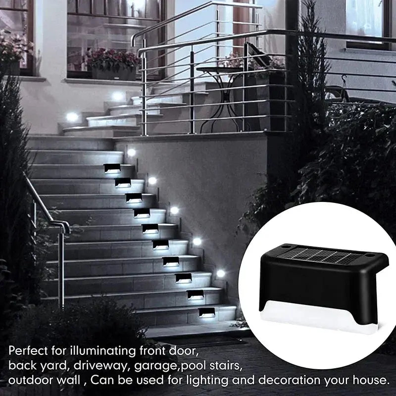 Outdoor Waterproof LED Solar Deck Lights - 4 to 32 Pack for Patios, Stairs, Railings, and Pathways