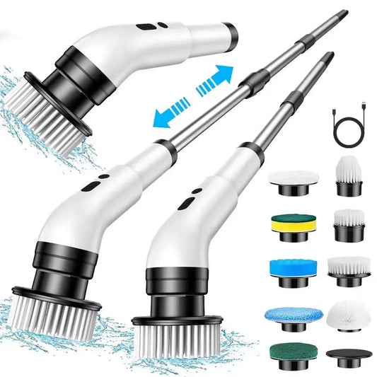 Wireless 9-in-1 Electric Cleaning Brush with Telescopic Handle