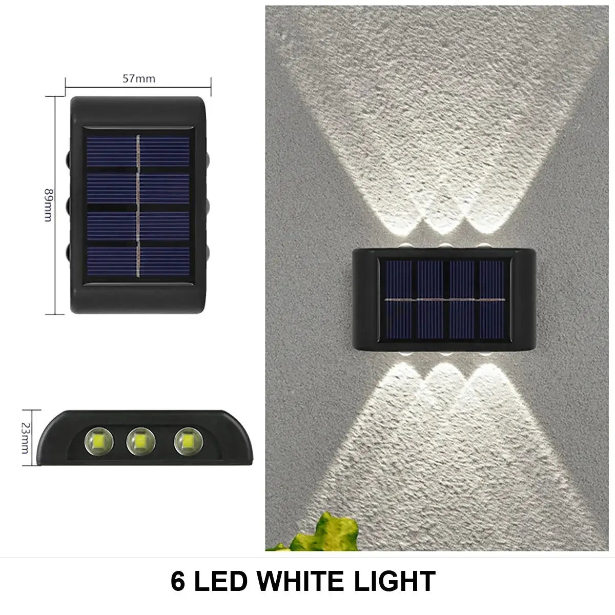 Solar Wall and Fence Lights - LED Outdoor Waterproof Sconces with Dusk to Dawn Sensor (1-12 PCS)