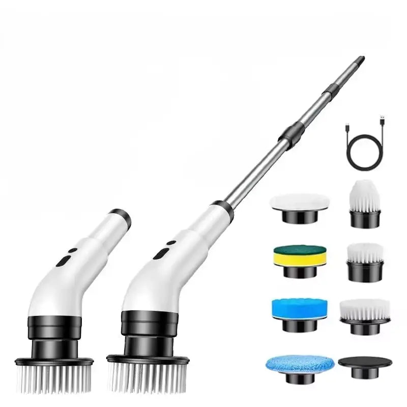 Wireless 9-in-1 Electric Cleaning Brush with Telescopic Handle