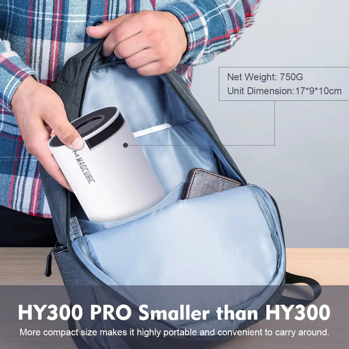 HY300 PRO 4K Projector with Android 11, Dual WiFi 6, 290 ANSI Lumens, Allwinner H713, Bluetooth 5.0, 1080P