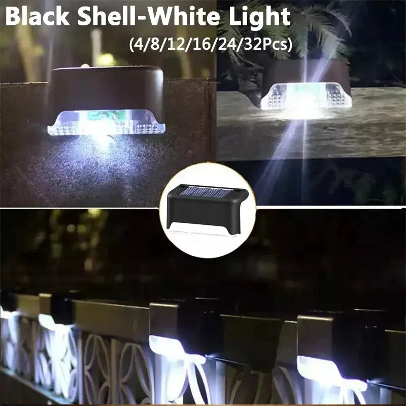 Outdoor Waterproof LED Solar Deck Lights - 4 to 32 Pack for Patios, Stairs, Railings, and Pathways