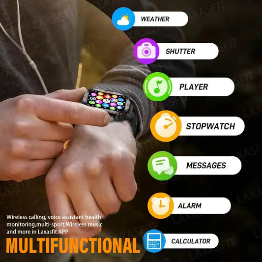 Advanced Smart Watch with 2.01" HD Display, Bluetooth Connectivity, Voice Calling, Multi-Sport Tracking, and Comprehensive Health Monitoring