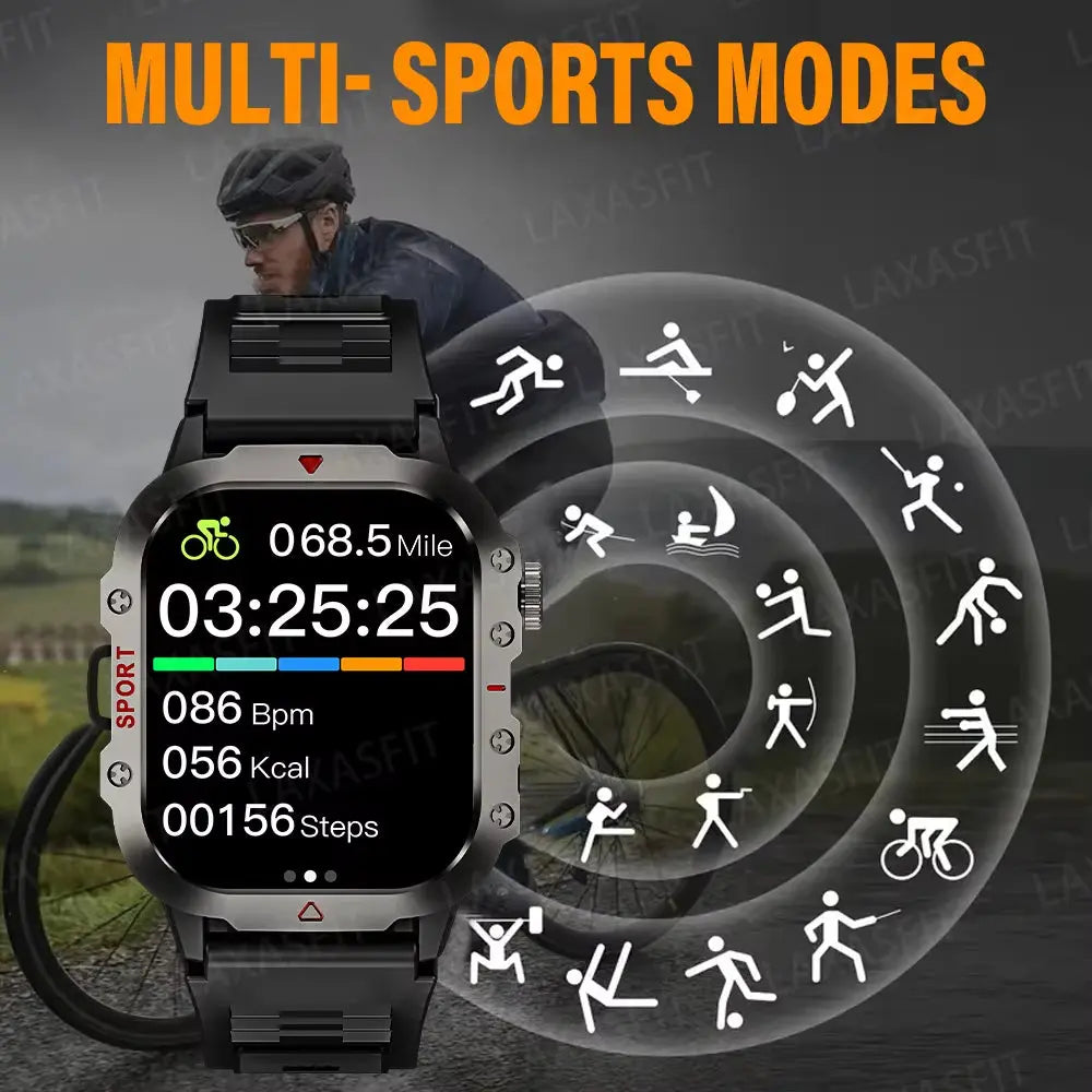 Advanced Smart Watch with 2.01" HD Display, Bluetooth Connectivity, Voice Calling, Multi-Sport Tracking, and Comprehensive Health Monitoring
