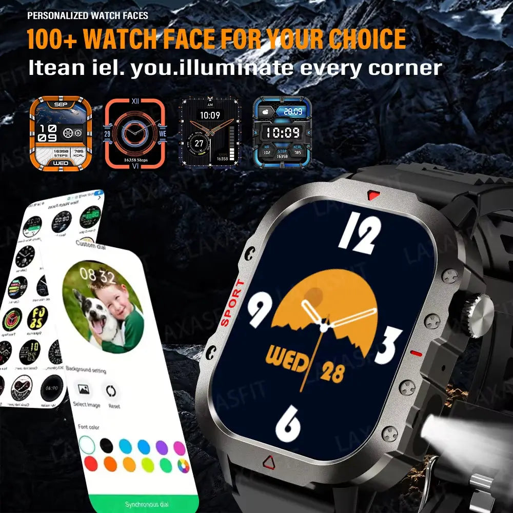 Advanced Smart Watch with 2.01" HD Display, Bluetooth Connectivity, Voice Calling, Multi-Sport Tracking, and Comprehensive Health Monitoring