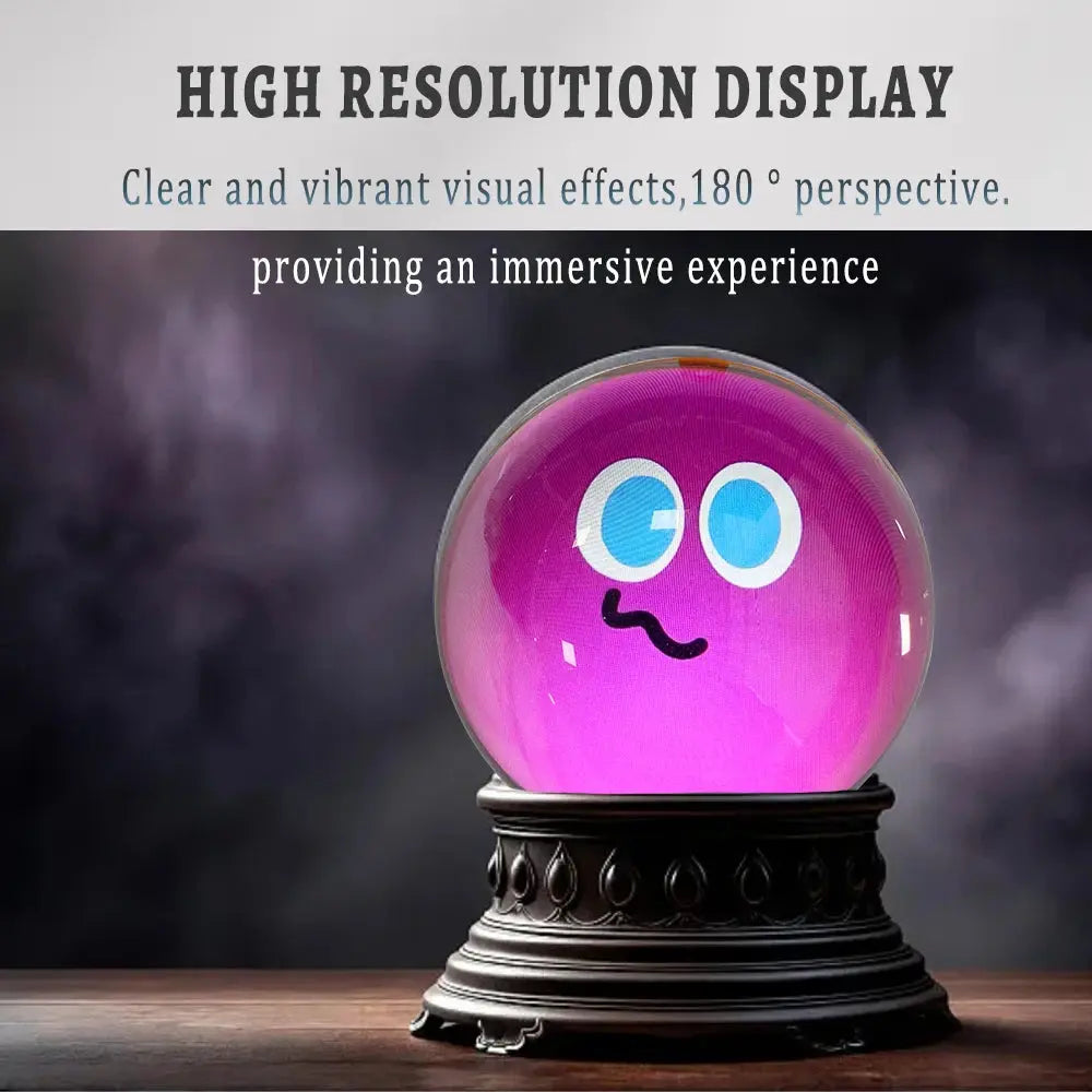 Customizable Video Glass Ball Lamp - Spherical Pixel Display with Detachable Screen for Personalized Gifts