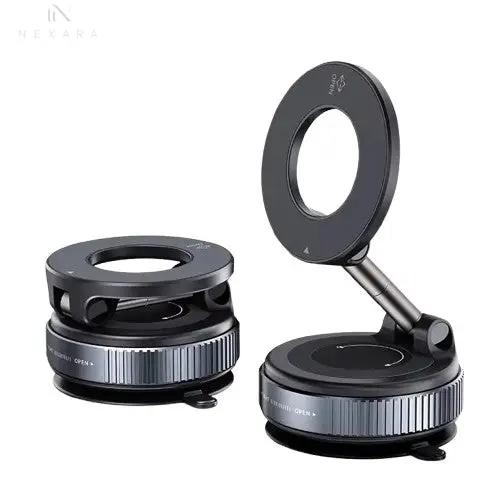 Magnetic Suction Cup Car Phone Holder - 360° Rotatable and Foldable Design for Ultimate Smartphone Convenience