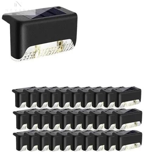 Outdoor Waterproof LED Solar Deck Lights - 4 to 32 Pack for Patios, Stairs, Railings, and Pathways