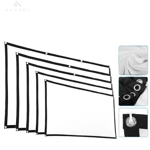 16:9 Portable HD Projector Screen - Available in 60/72/84/100/120/150 Inch