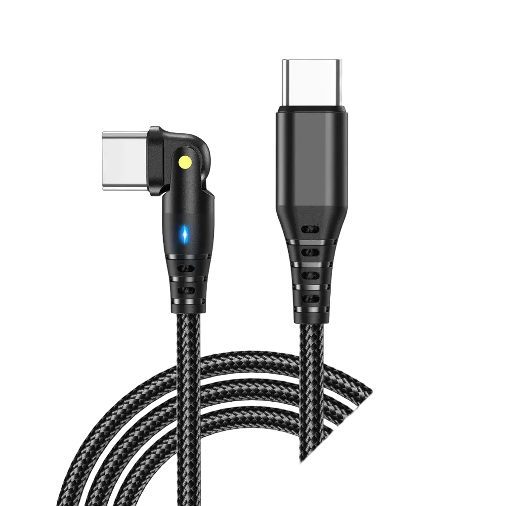 Premium 90 Degree USB-C to Type-C Fast Charging Cable Nexara Living