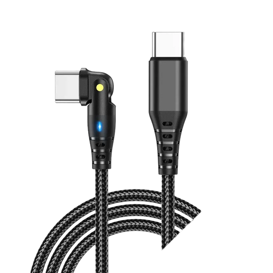 Premium 90 Degree USB-C to Type-C Fast Charging Cable Nexara Living