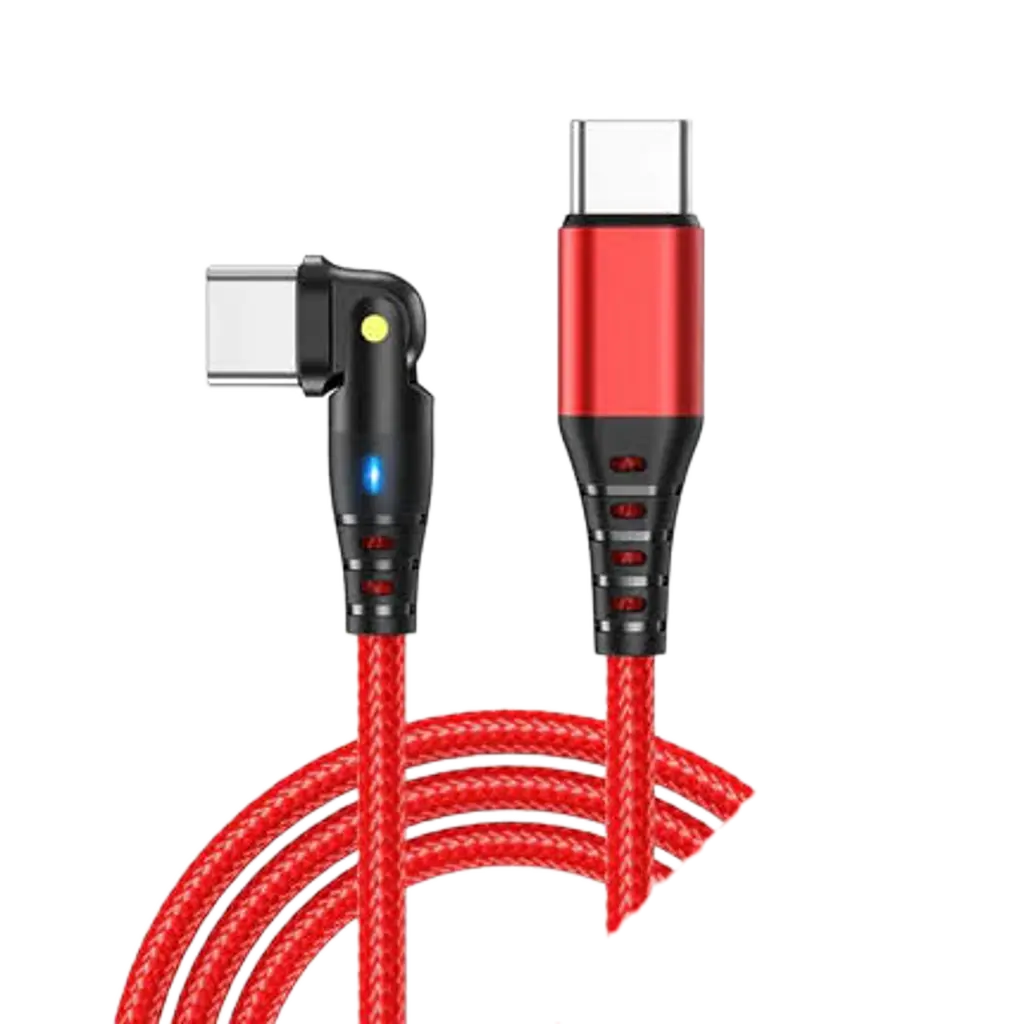 Premium 90 Degree USB-C to Type-C Fast Charging Cable Nexara Living
