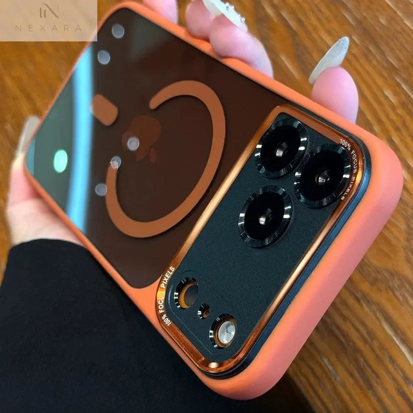 Premium MagSafe-Compatible Transparent Acrylic Case for iPhone 14/15/16/17 Pro Max Plus and Air - Shockproof Protection with Stylish Design