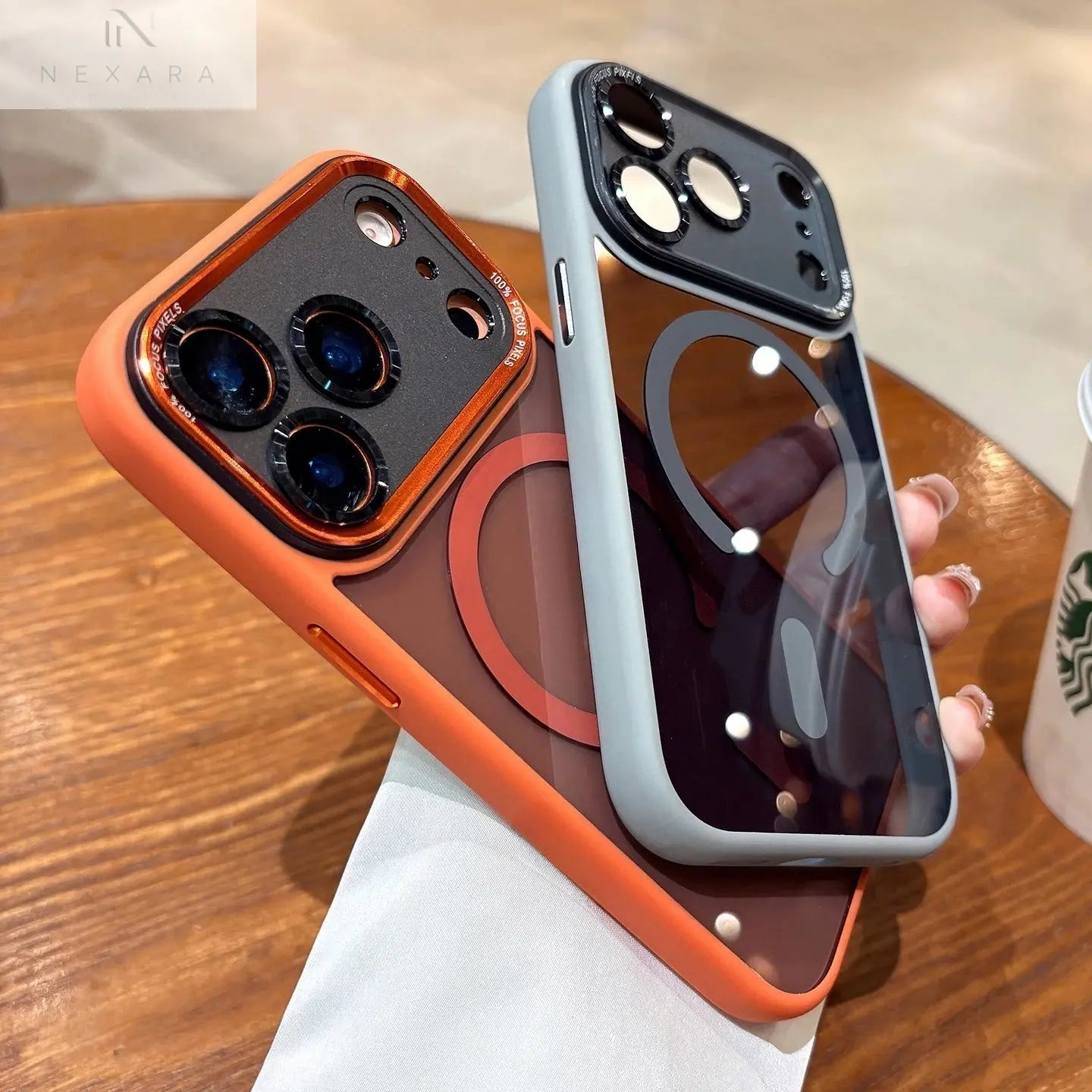 Premium MagSafe-Compatible Transparent Acrylic Case for iPhone 14/15/16/17 Pro Max Plus and Air - Shockproof Protection with Stylish Design