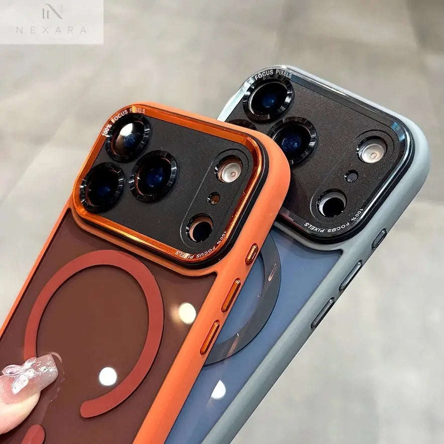 Premium MagSafe-Compatible Transparent Acrylic Case for iPhone 14/15/16/17 Pro Max Plus and Air - Shockproof Protection with Stylish Design
