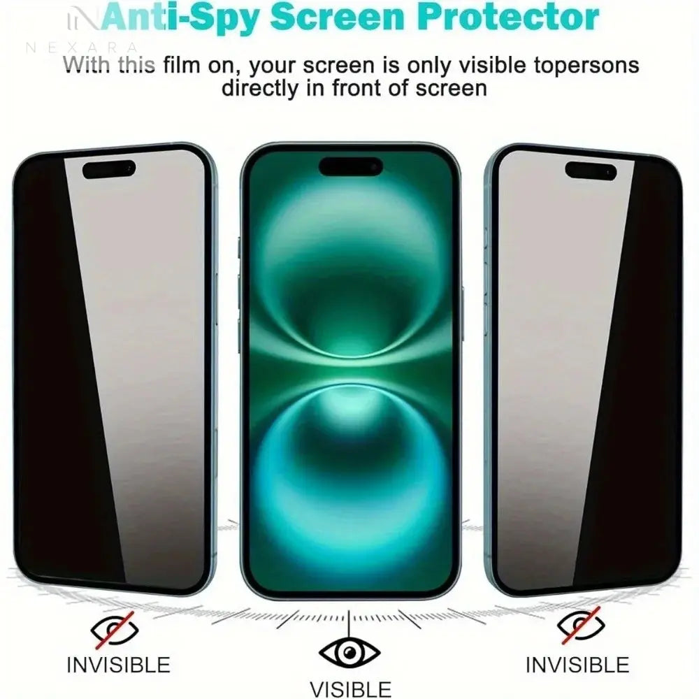 Premium Privacy Automatic Screen Protector for iPhone 14/15/16/17 Pro Max Plus and Air