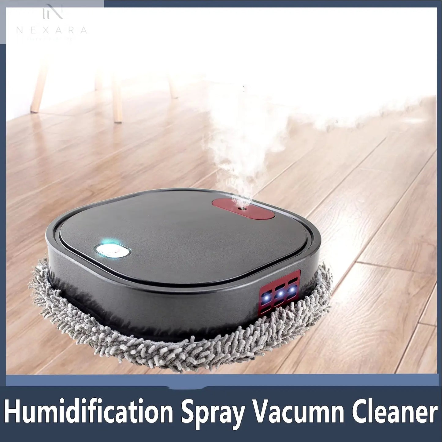 Revolutionary 3-in-1 Intelligent Robot Vacuum Cleaner and Mop with Smart Mopping and Spray Function for Effortless Home Cleaning