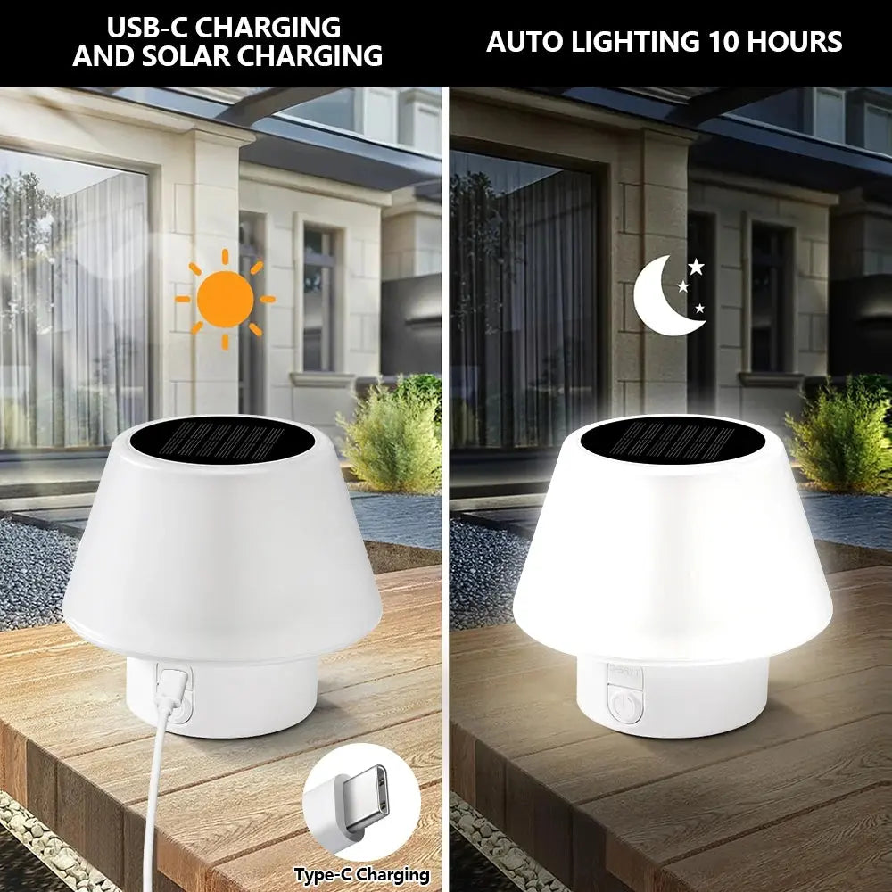 Solar Table Lamp Outdoor/Indoor with 4 modes