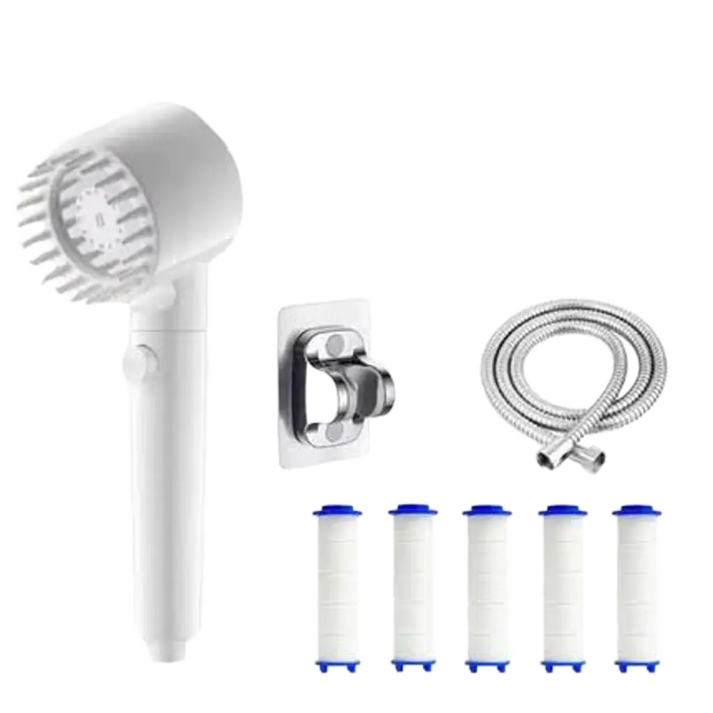 Three-Speed Adjustable Portable Showerhead Massage Function and Water Filter Nexara Living