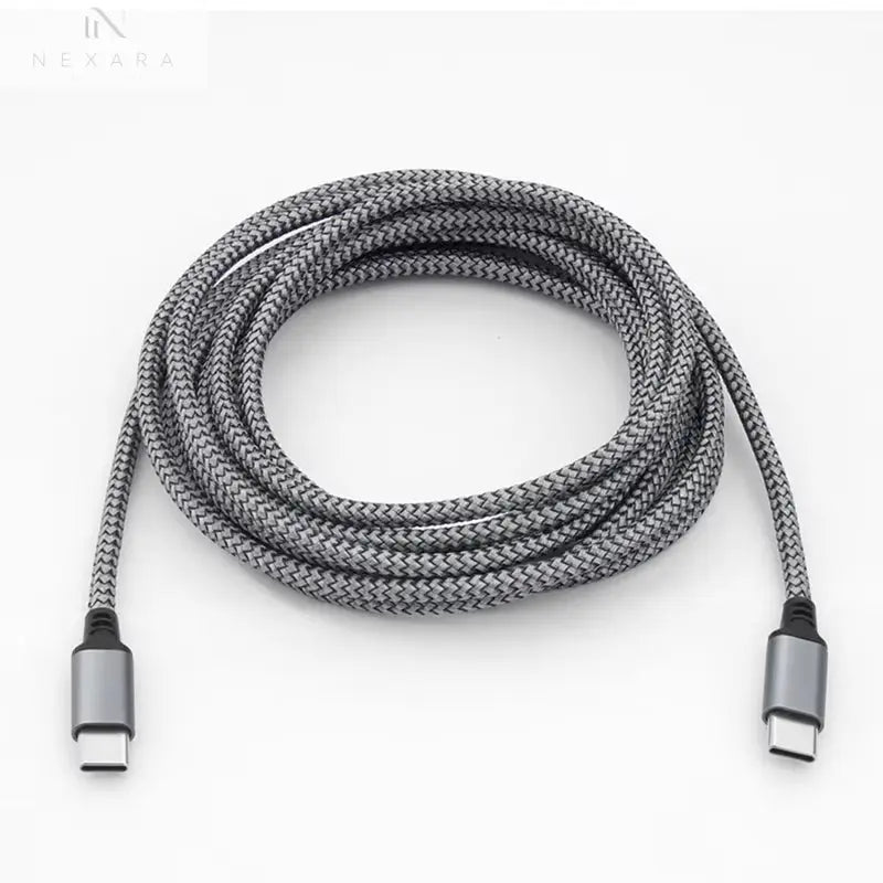 Type C to Type C 60W Fast Charging Cable - Versatile Data Transfer Solution for iPhone 15, MacBook, Xiaomi, Samsung, and Cameras - Available in Lengths of 1M, 2M, 3M, 5M, and 8M