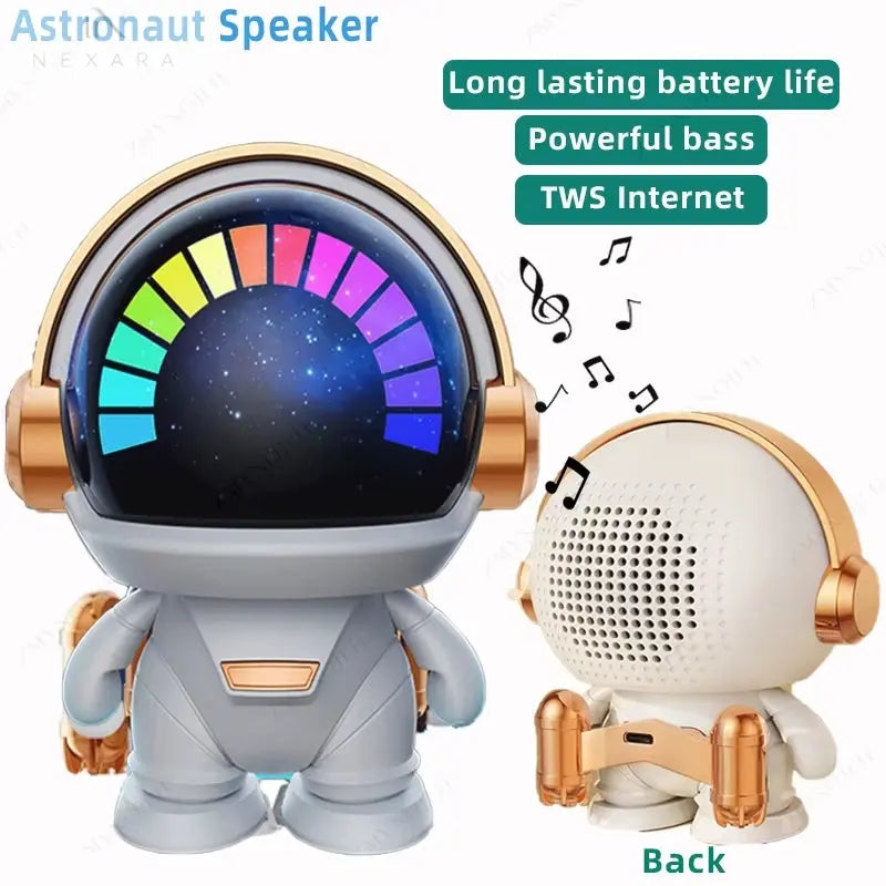 Wireless Bluetooth Astronaut Speaker: Portable TWS Subwoofer for Home and Outdoor Enjoyment