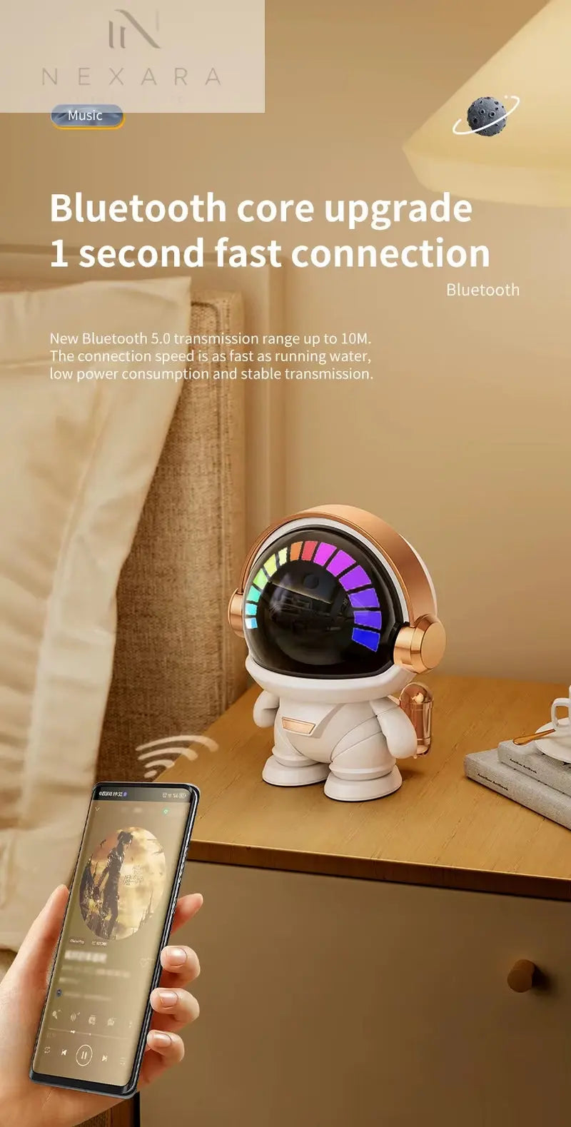 Wireless Bluetooth Astronaut Speaker: Portable TWS Subwoofer for Home and Outdoor Enjoyment