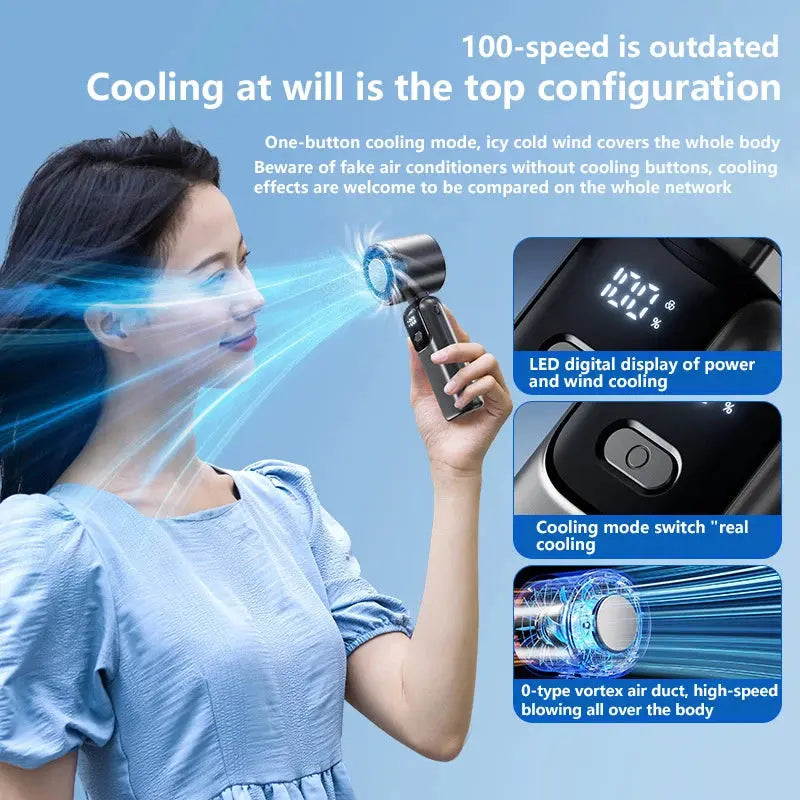 Xiaomi High-Speed Handheld Electric Fan with Turbo Functionality