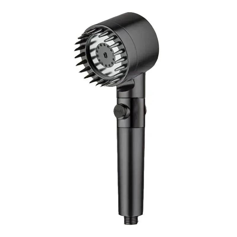Three-Speed Adjustable Portable Showerhead with Massage Feature and Filter