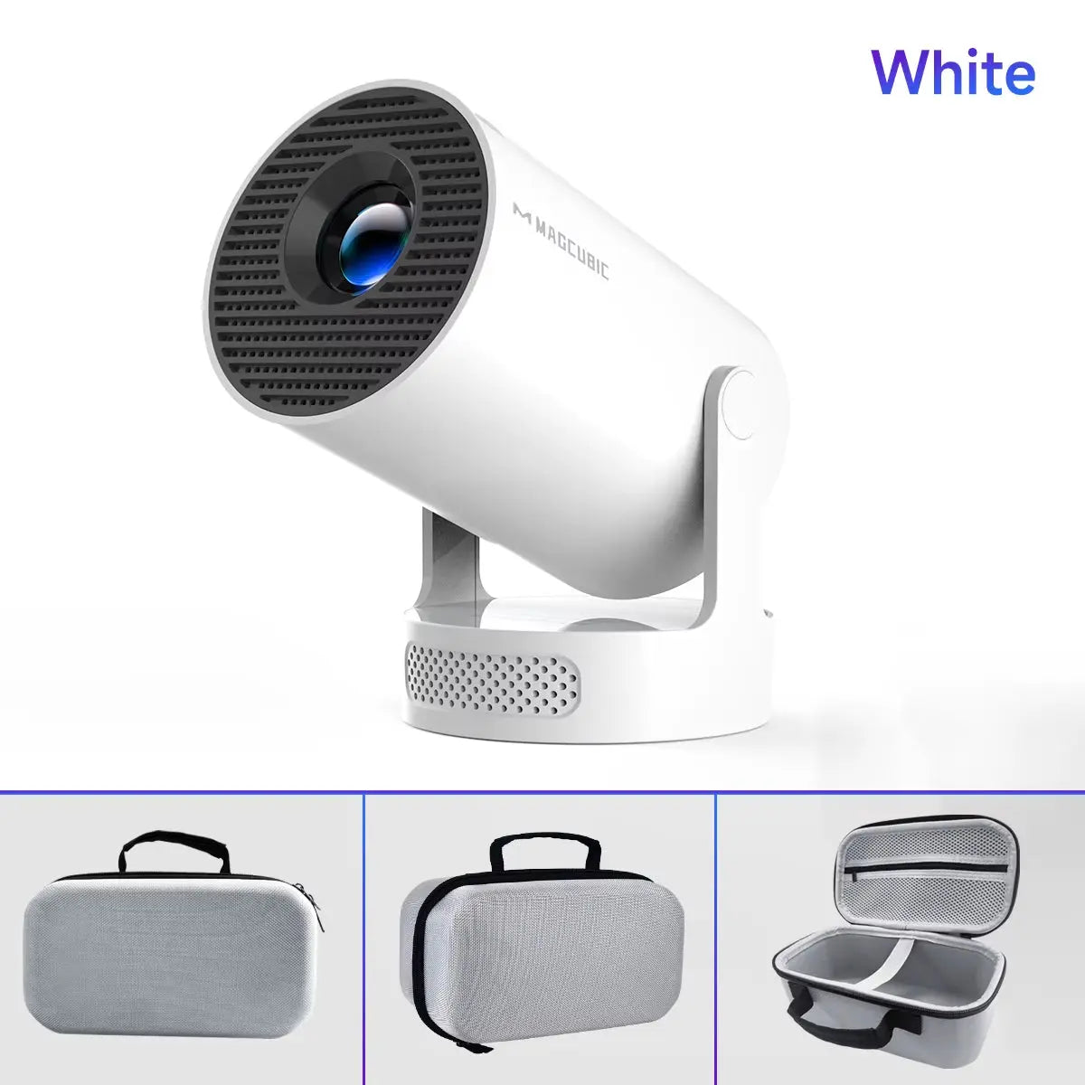 HY300 Pro 4K Portable Projector with Android 11, Dual WiFi, 290 ANSI Lumens, and Bluetooth 5.0 for Outdoor Cinema
