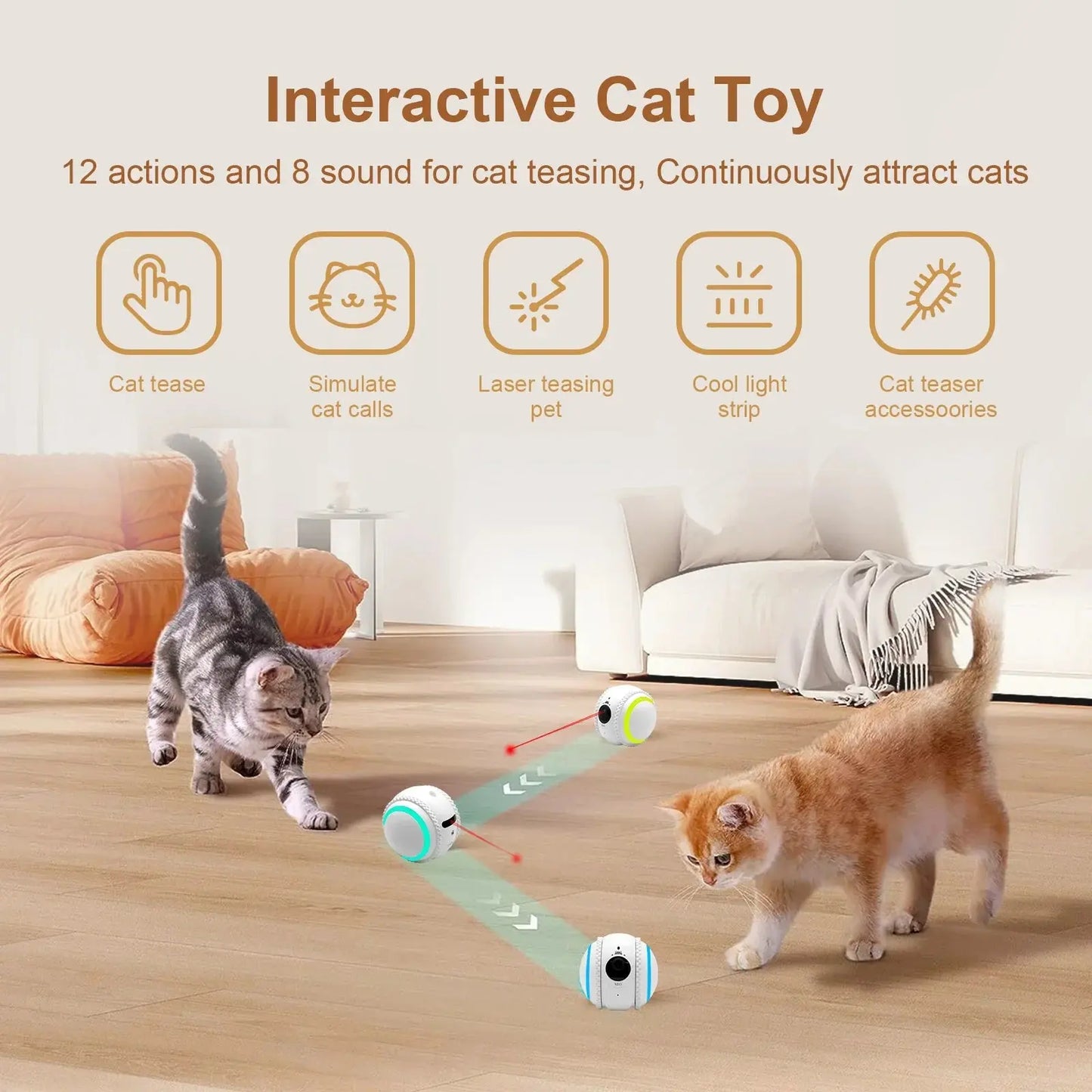 XBO R2 HD Pet Camera Companion Robot with AI Recognition and Two-Way Voice Functionality