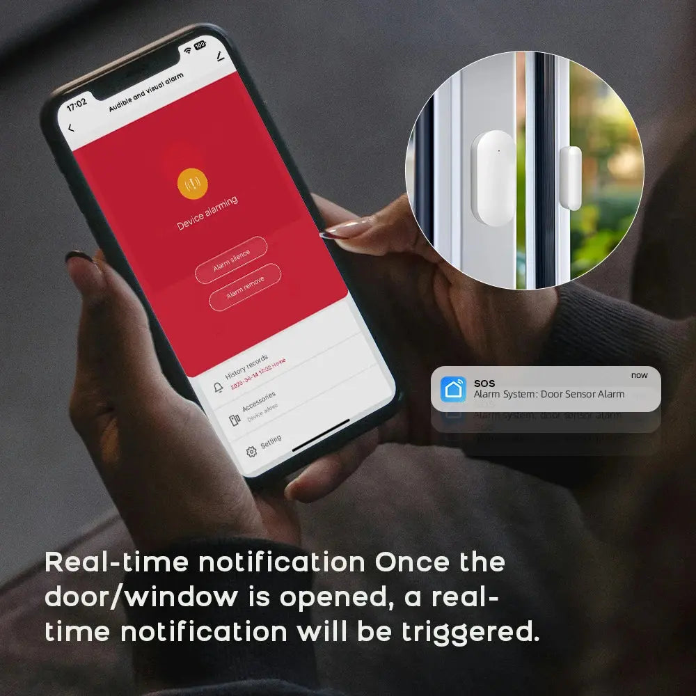 WiFi 4G Tuya Smart Life Home Security Alarm System Kit with Alexa Integration and Motion Detection Sensors