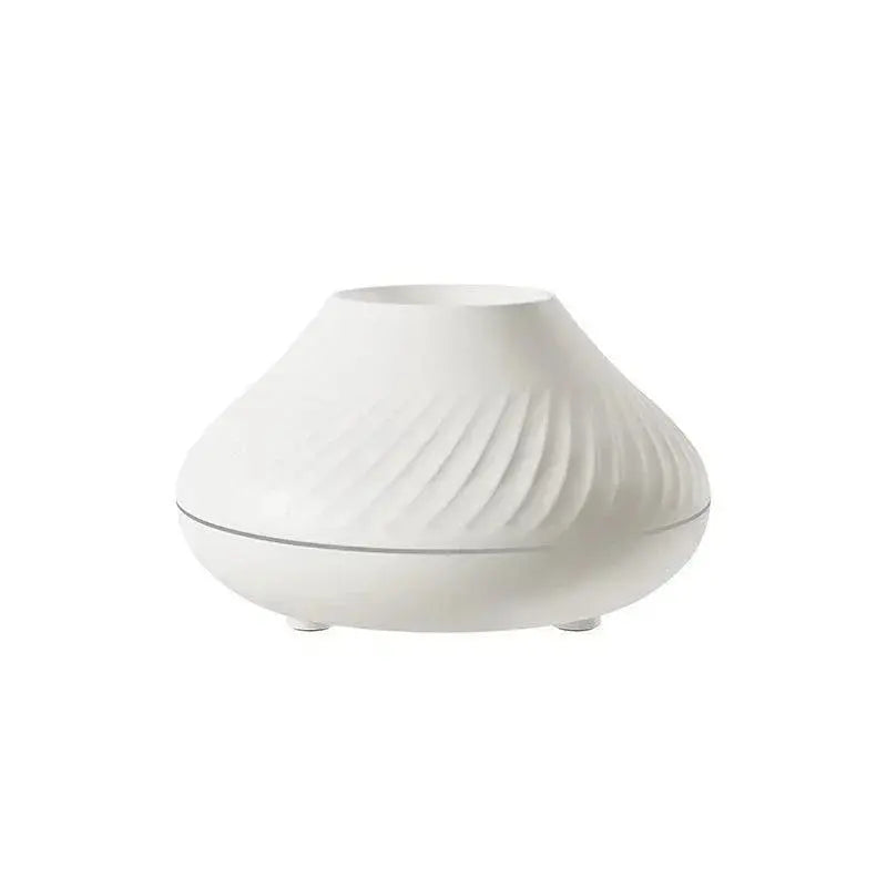 Aromatherapy Humidifier with Seven-Color Gradient Night Light and Flame Simulation