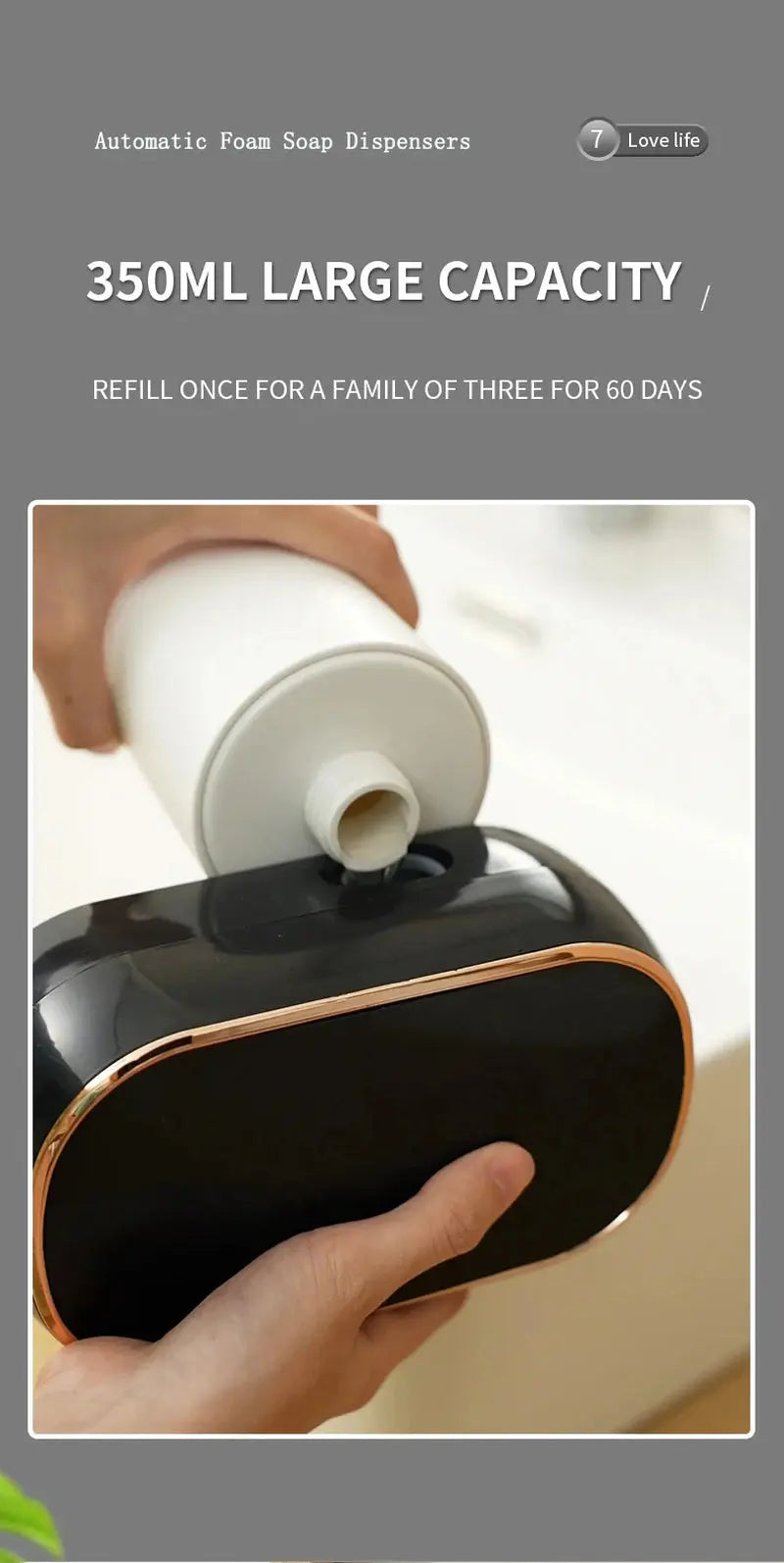 Automatic Foam Soap Dispenser for Bathroom