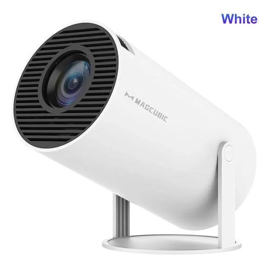 HY300 Pro 4K Portable Projector with Android 11, Dual WiFi, 290 ANSI Lumens, and Bluetooth 5.0 for Outdoor Cinema