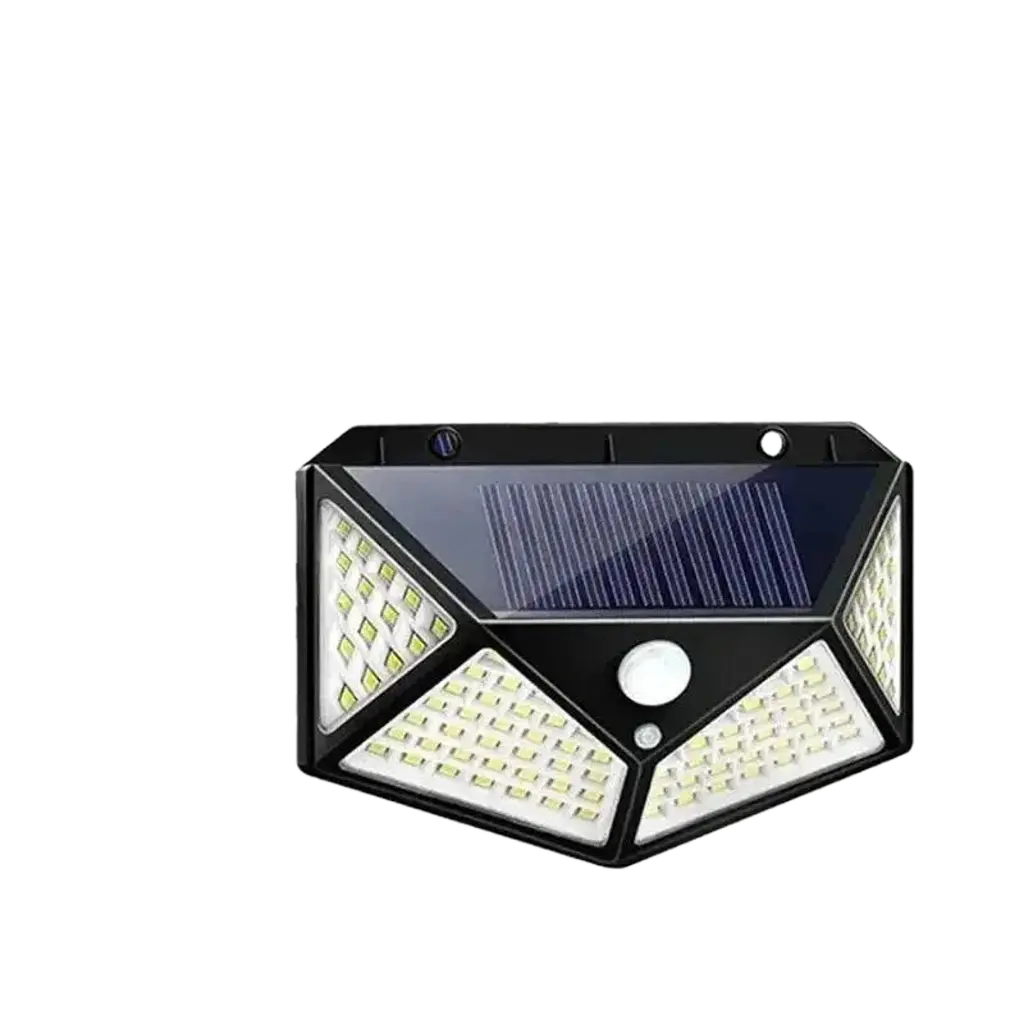 100 LED Solar-Powered Outdoor Wall Lights with Advanced PIR Motion Sensor Nexara Living