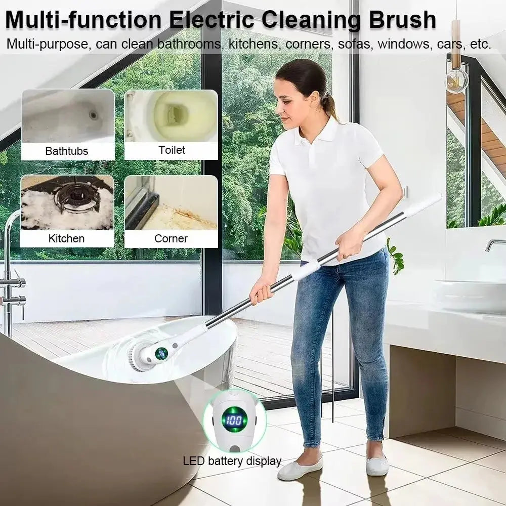 8-in-1 Multifunctional Electric Cleaning Brush