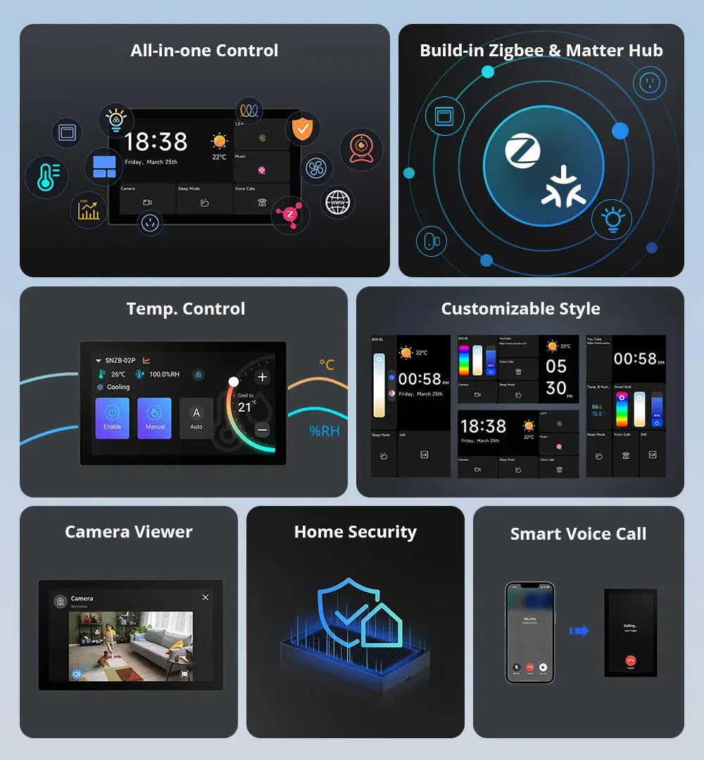 NSPANEL Pro 120/86 Wifi Smart Home Control Panel