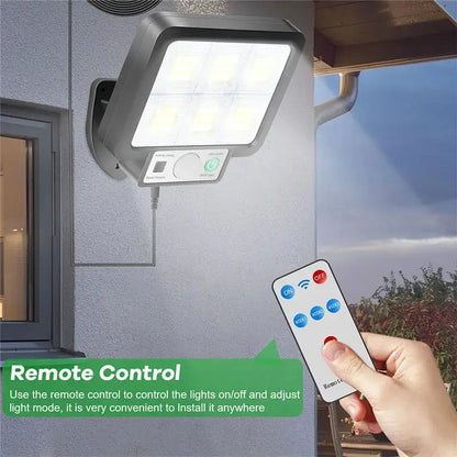 LED Solar Split Wall Lamp with Motion Sensor - 3 Modes Outdoor Waterproof