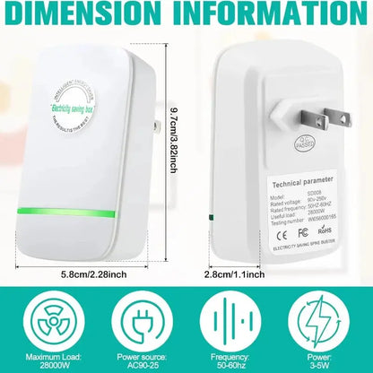 2025 Intelligent Power Saver: High-Efficiency Home Energy-Saving Device with US/EU Plug (90V-250V)