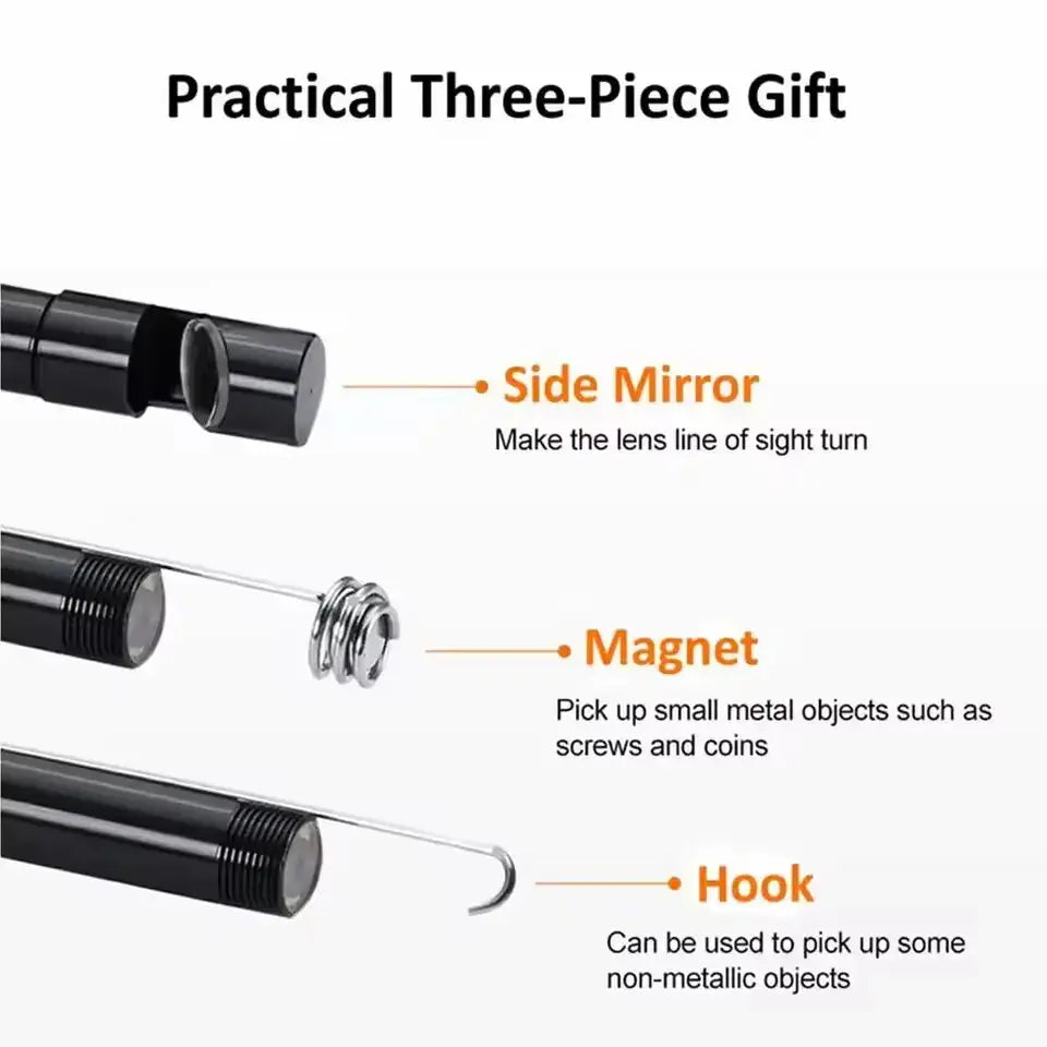 7.0MM TYPE-C Endoscope Camera IP67 Waterproof iPhone & Android