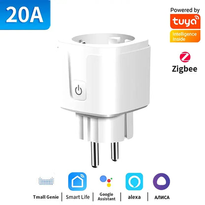 TUYA Smart Plug - WiFi/Zigbee 3.0 Socket, 16A/20A
