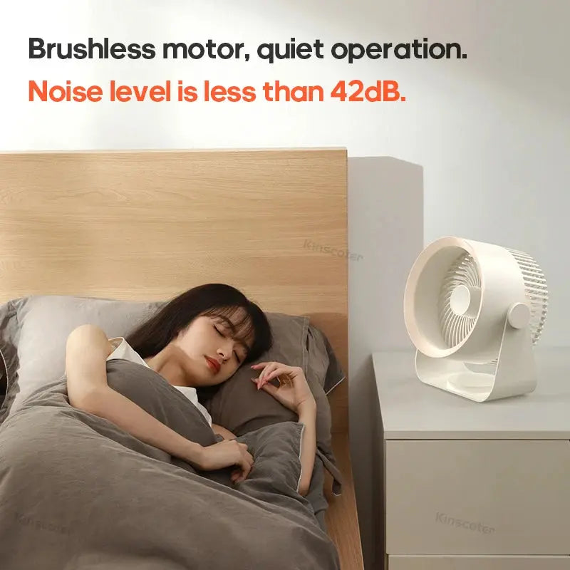 Wireless Multifunctional Electric Fan Circulator - Portable, Quiet Air Cooler