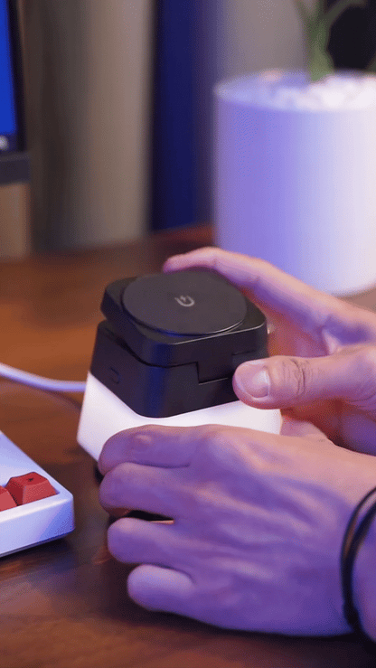 4-in-1 Rotatable Wireless Charger Stand with Colorful Lighting Nexara Living