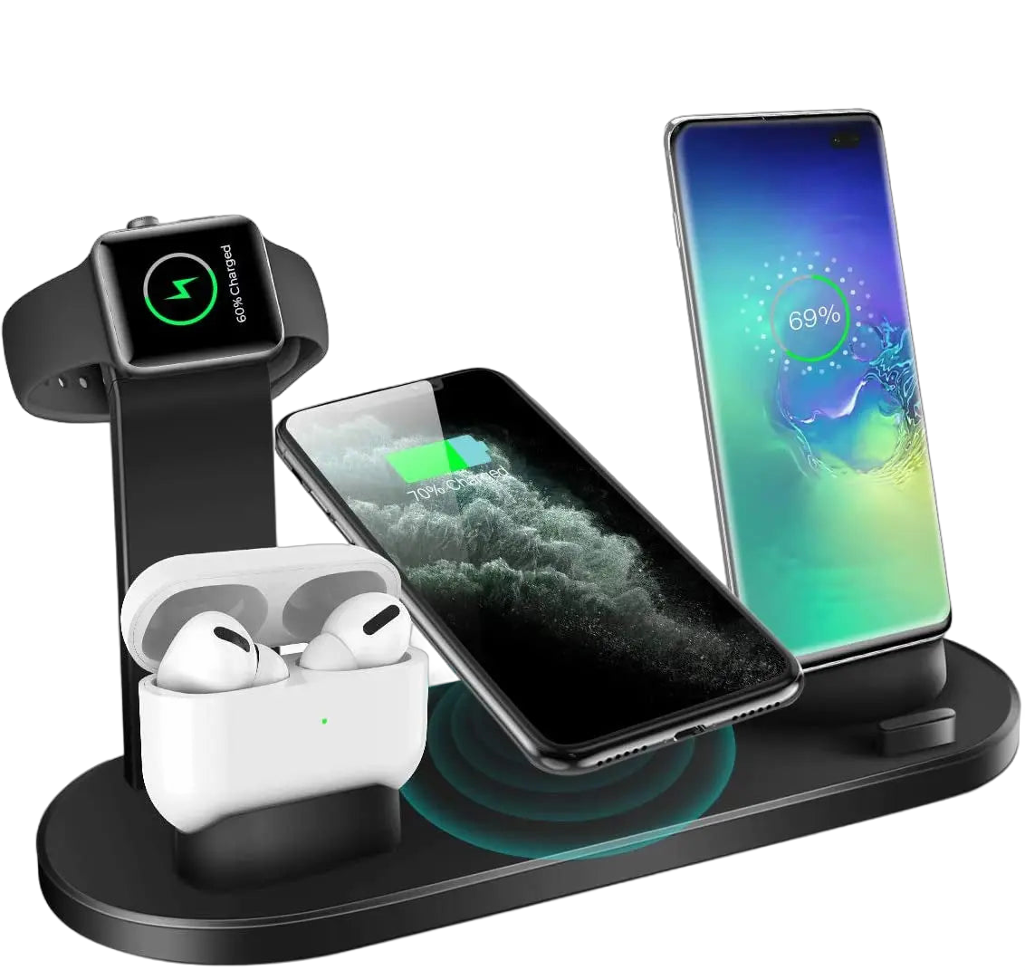 4-in-1 Wireless Charging Station for Apple Watch, iPhone, and AirPods Pro Nexara Living