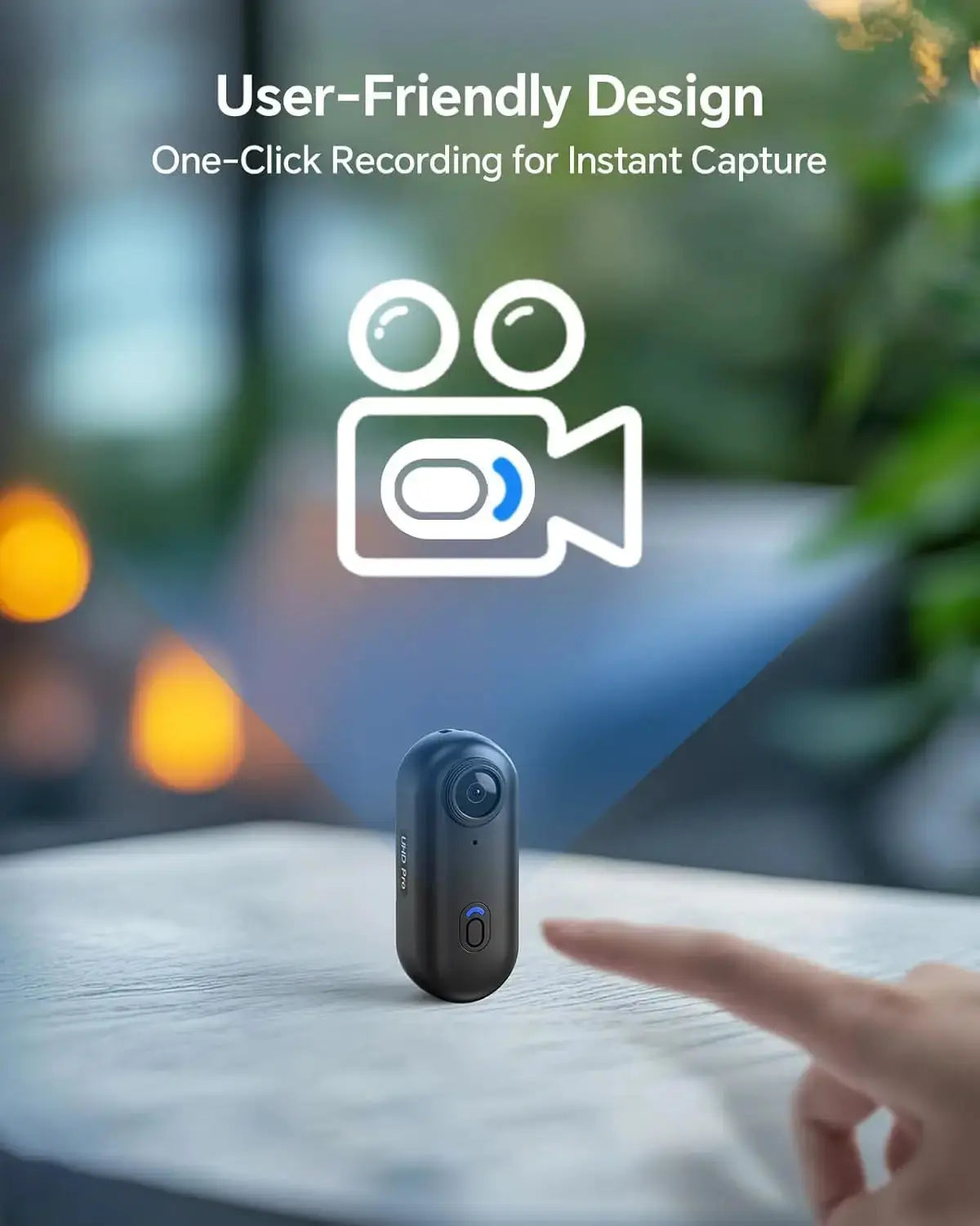 W4 Mini Body Camera - 1080P HD, 128GB Storage, 2 Hours Recording