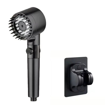 Three-Speed Adjustable Portable Showerhead with Massage Feature and Filter